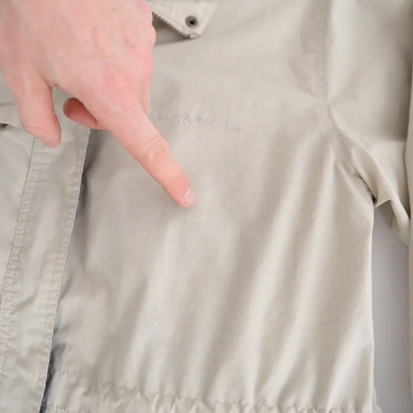 Vintage Cottage Essentials Beige Zip Up Lightweight Jacket Size Small - Picture 6 of 14